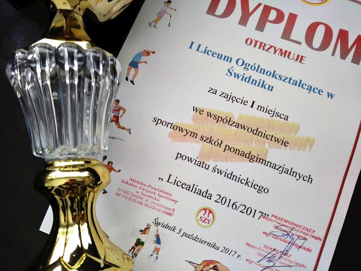 I miejsce w Licealiadzie dla sportowców z "Bronka"