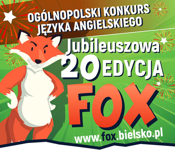 Mamy wysokie miejsca w Ogólnopolskim Konkursie Języka Angielskiego FOX!