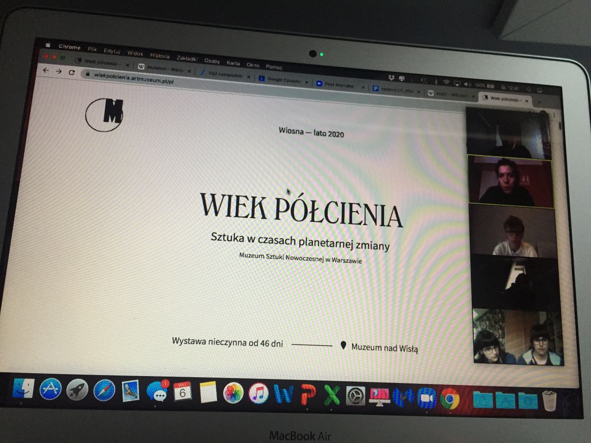 Warsztaty online -  „Wiek półcienia. Sztuka w czasach planetarnej zmiany”