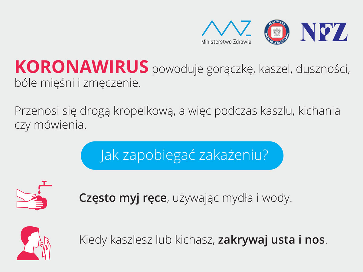 Informacja o zagrożeniu epidemiologicznym.