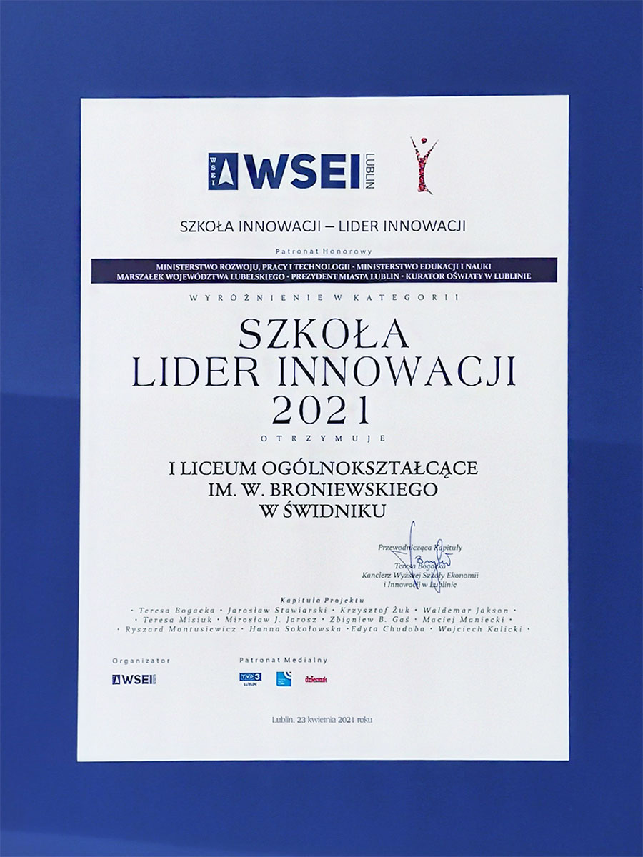 szkoła innowacji 2021